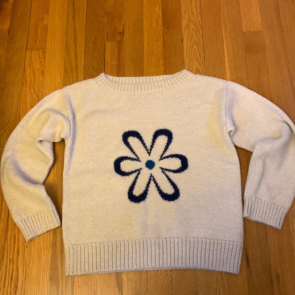 Wray lazy daisy sample sweater ooak